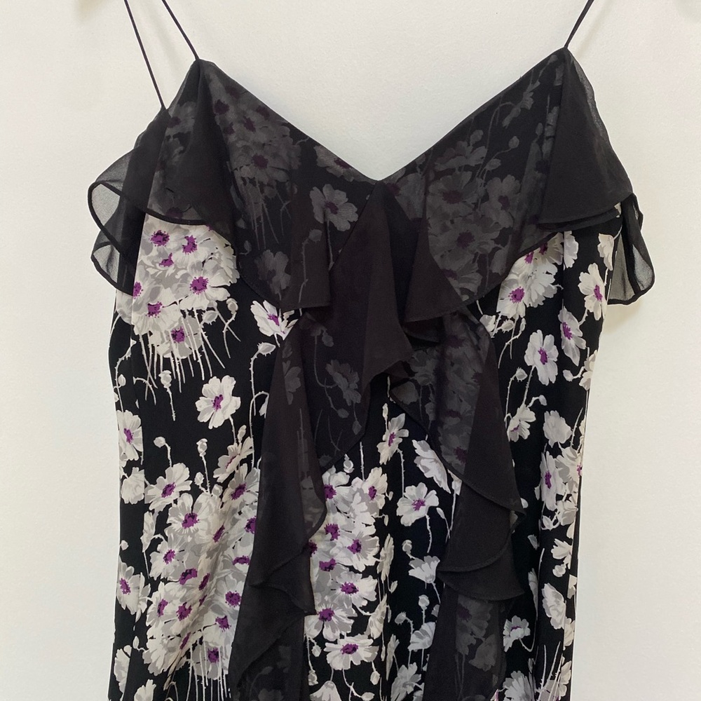 Cinq à Sept Joelle Floral Silk Dress - Picture 4 of 7